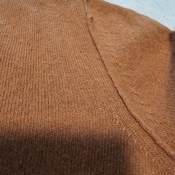 Women’s Banana Republic Italian Wool Cashmere Blend Rust Top, XS - Picture 6 of 9